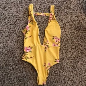 One piece bathing suit
